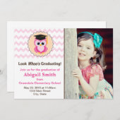 Owl Kind Afstuderen Aankondiging Fotouitnodiging (Voorkant / Achterkant)