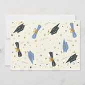 Owl Kinder Afstuderen Fotoaankondiging Uitnodiging (Achterkant)