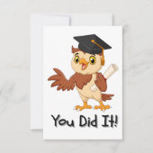 Owl Kindergarten Afstuderen Gefeliciteerd Kaart (Voorkant)