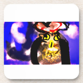 Owl king bier onderzetter