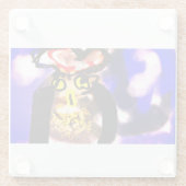 Owl king glazen onderzetter (Achterkant)