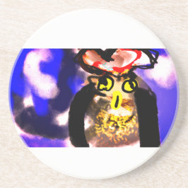 Owl king zandsteen onderzetter