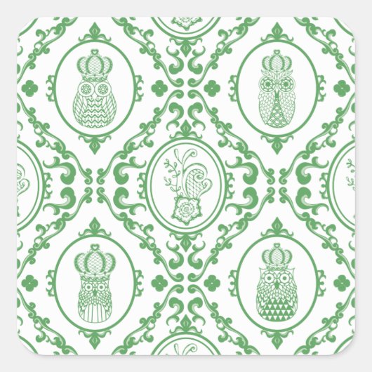 Owl Kingdom Vierkante Sticker (Voorkant)