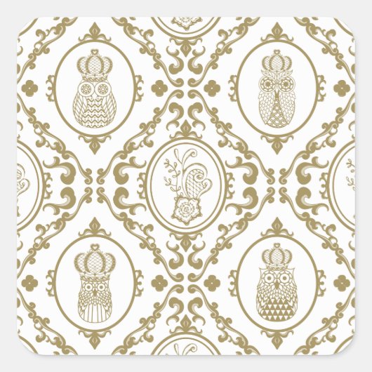 Owl Kingdom Vierkante Sticker (Voorkant)