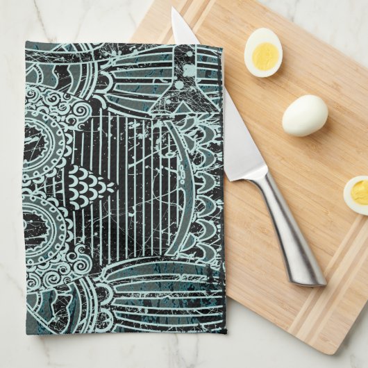 Owl Kitchen Towel 16 x 24 inch Theedoek (Quarter Fold)