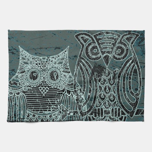 Owl Kitchen Towel 16 x 24 inch Theedoek (Horizontaal)