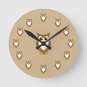 Owl Kitchen Wall Clock Owl Lovers Gift Ronde Klok
