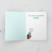 Owl, Kitten en muis gaan goed Kaart (Binnen)