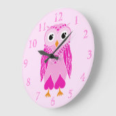 Owl klok: Roze boomkorren Grote Klok (Hoek)