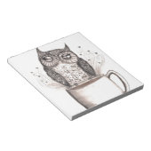 Owl koffie-tijd notitieblok (Schuin)