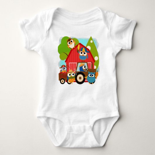 Owl Landbouwers Romper (Voorkant)