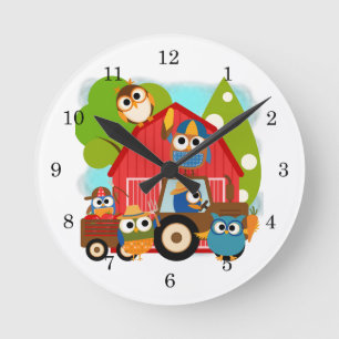 Owl Landbouwers Ronde Klok