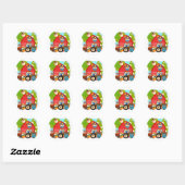 Owl Landbouwers Ronde Sticker (Vel)