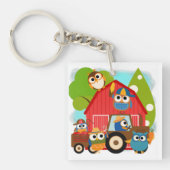 Owl Landbouwers Sleutelhanger (Voorkant)