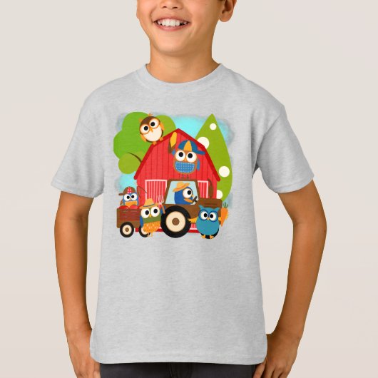 Owl Landbouwers T-shirt (Voorkant)