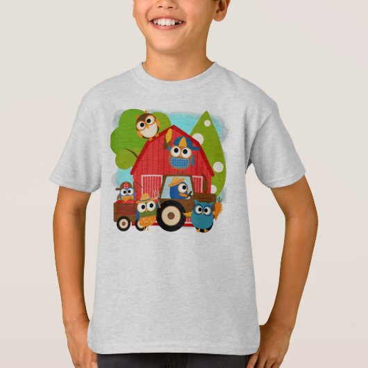 Owl Landbouwers T-shirt (Voorkant)