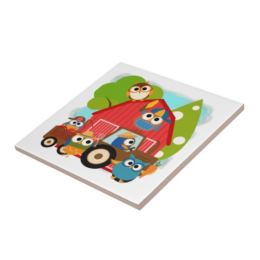 Owl Landbouwers Tegeltje (Zijkant)