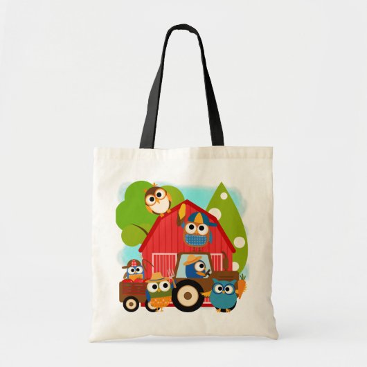 Owl Landbouwers Tote Bag (Voorkant)