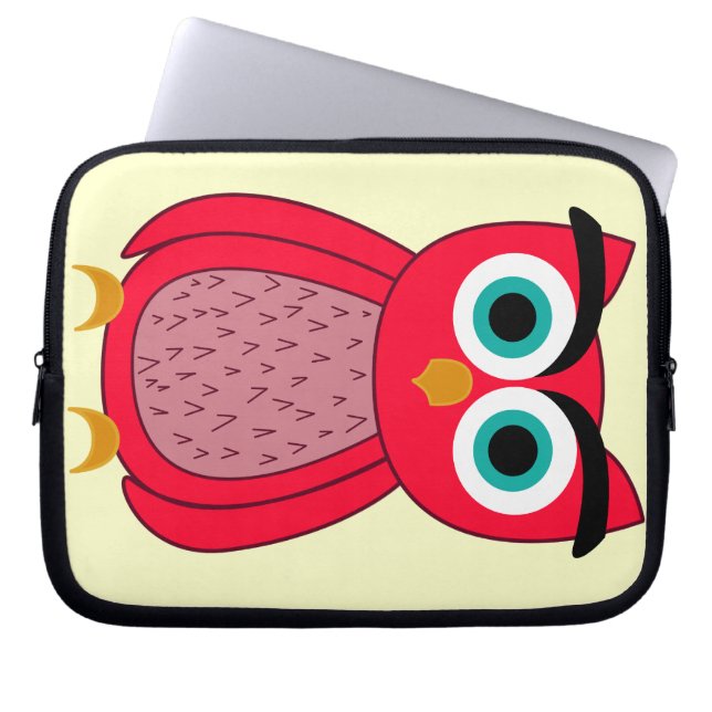 Owl Laptop Sleeve (Voorkant)