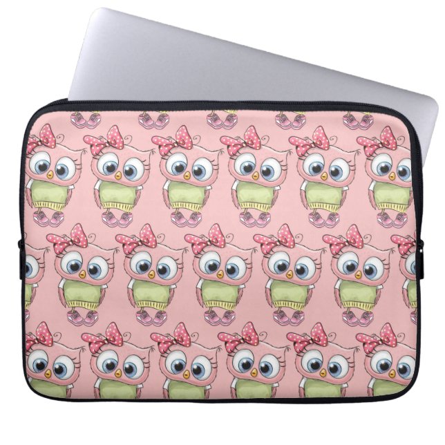 Owl Laptop Sleeve (Voorkant)