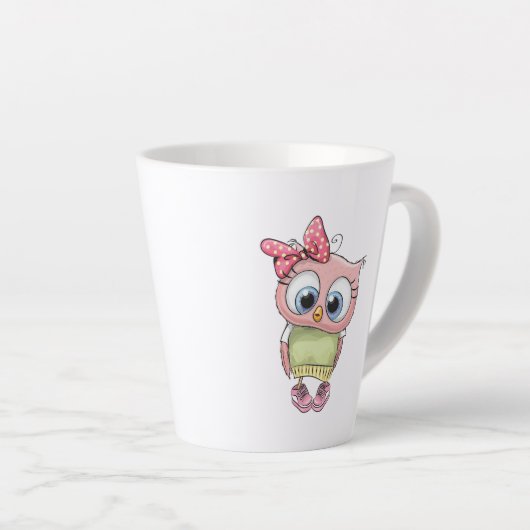 Owl Latte Mug Latte Mok (Rechterhoek)