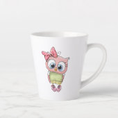 Owl Latte Mug Latte Mok (Rechts)
