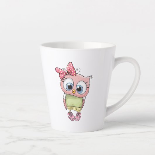 Owl Latte Mug Mok (Rechts)