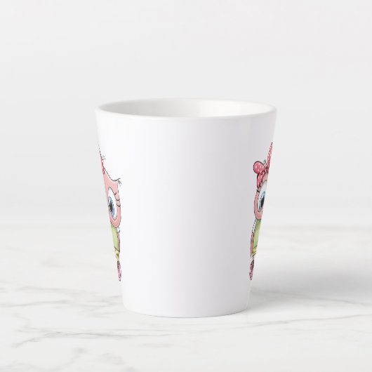 Owl Latte Mug Mok (Voorkant)