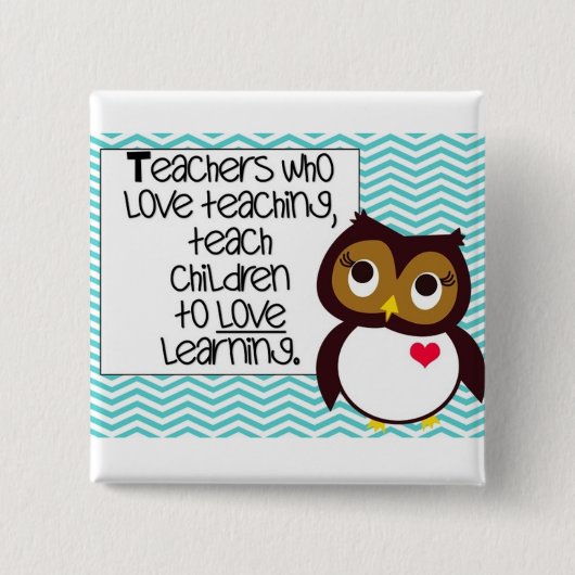 Owl leraar Button (Voorkant)