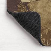 Owl Lezing door motorlicht Muismat (Hoek)