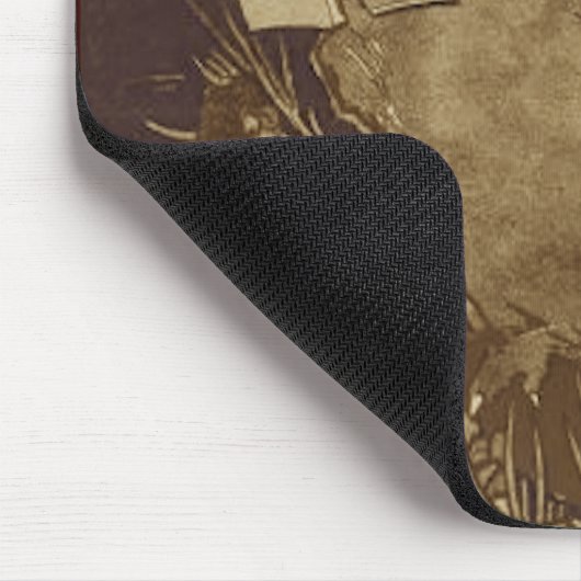 Owl Lezing door motorlicht Muismat (Hoek)