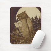 Owl Lezing door motorlicht Muismat (Met muis)