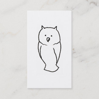 Owl - Lijn met schattig trekwerk maken IT AAN TE P Visitekaartje