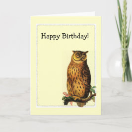 Owl Lijst, Happy Birthday! Kaart