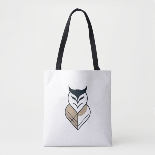 OWL logo geometrisch ontwerp Tote Bag (Voorkant)