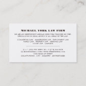 Owl Logo, juridisch professional Visitekaartje (Achterkant)