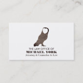 Owl Logo, juridisch professional Visitekaartje (Voorkant)