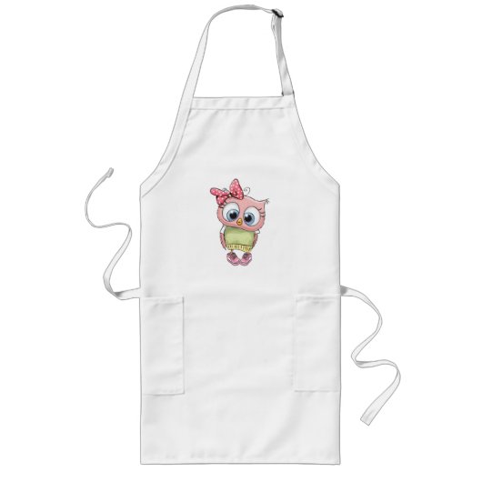 Owl Long Apron Lang Schort (Voorkant)