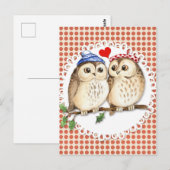 Owl Love Briefkaart (Voorkant / Achterkant)