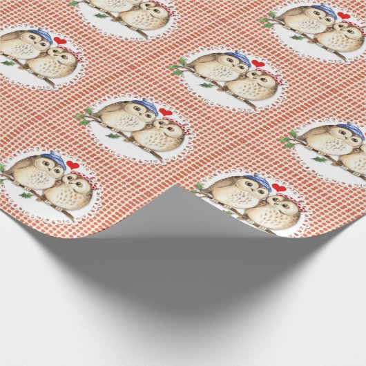 Owl Love Cadeaupapier (Hoek)