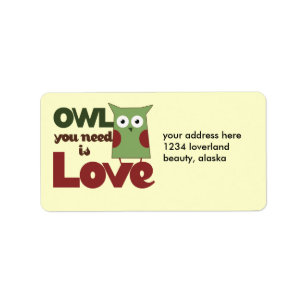 Owl Love Etiket