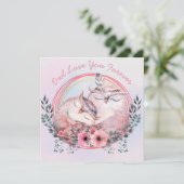 Owl Love je Forever Feestdagenkaart (Staand voorkant)