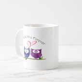 Owl Love je Forever Koffiemok (Voorkant links)