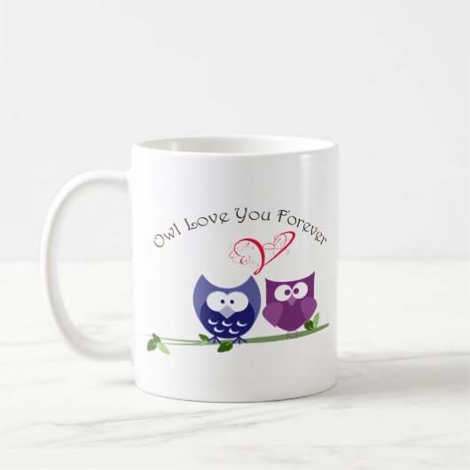 Owl Love je Forever Koffiemok (Links)