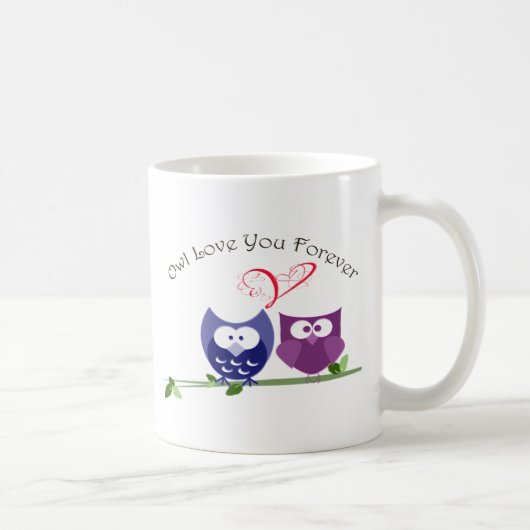 Owl Love je Forever Koffiemok (Rechts)