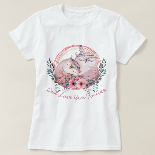 Owl Love je Forever T-shirt (Design voorkant)