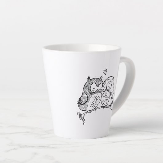 Owl Love Latte Mok (Rechterhoek)