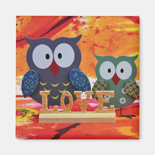 Owl love magneet (Voorkant)