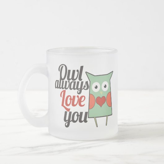 Owl Love Matglas Koffiemok (Links)