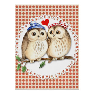 Owl Love Perfect Poster